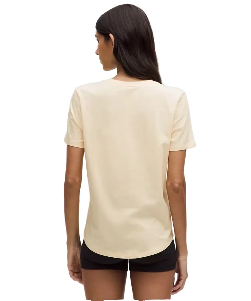 Lululemon Love Curved-Hem Crewneck T-Shirt Butter Cream