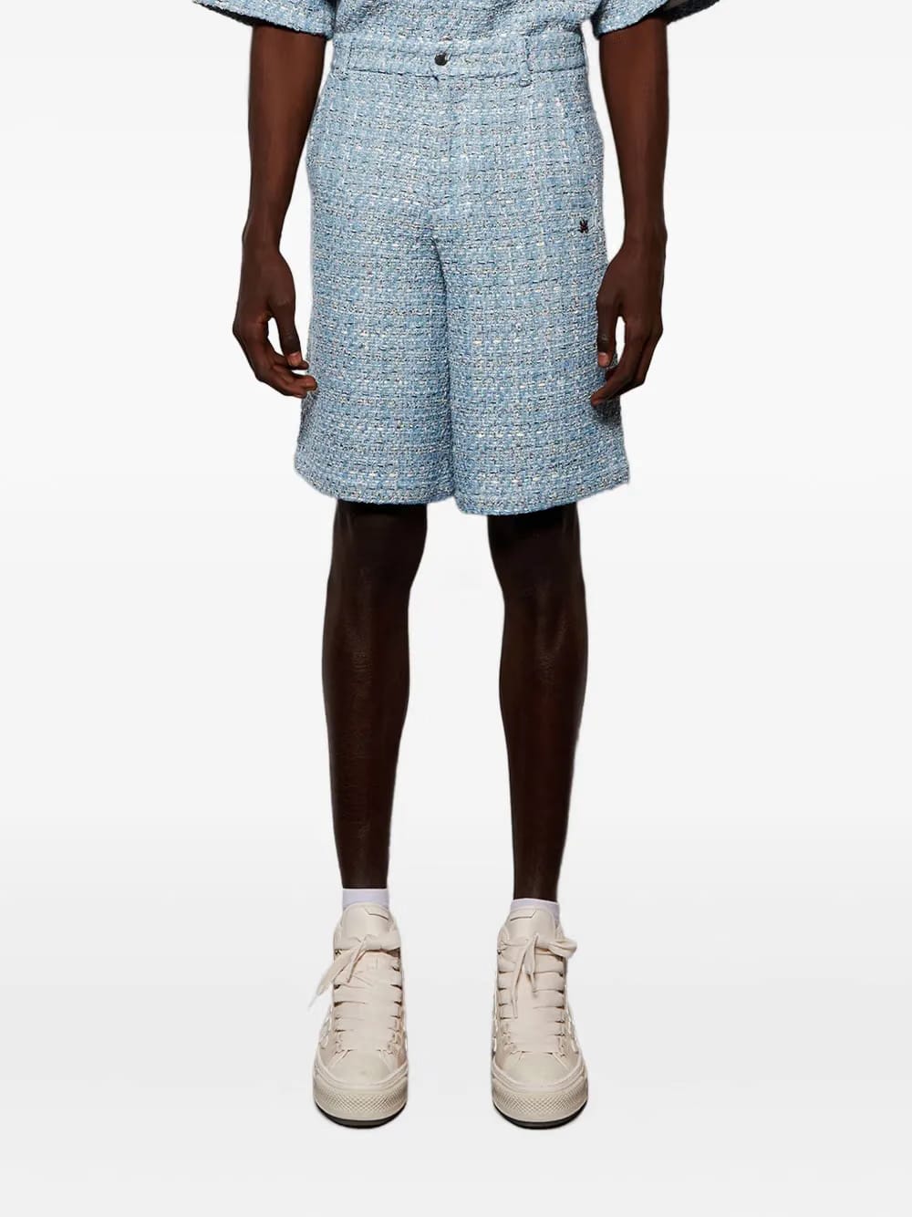 Boucle side-pockets shorts