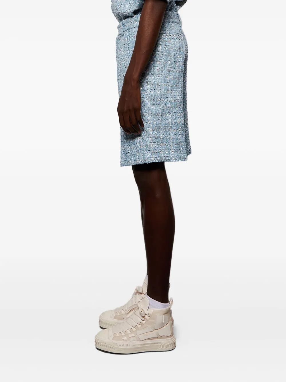 Boucle side-pockets shorts