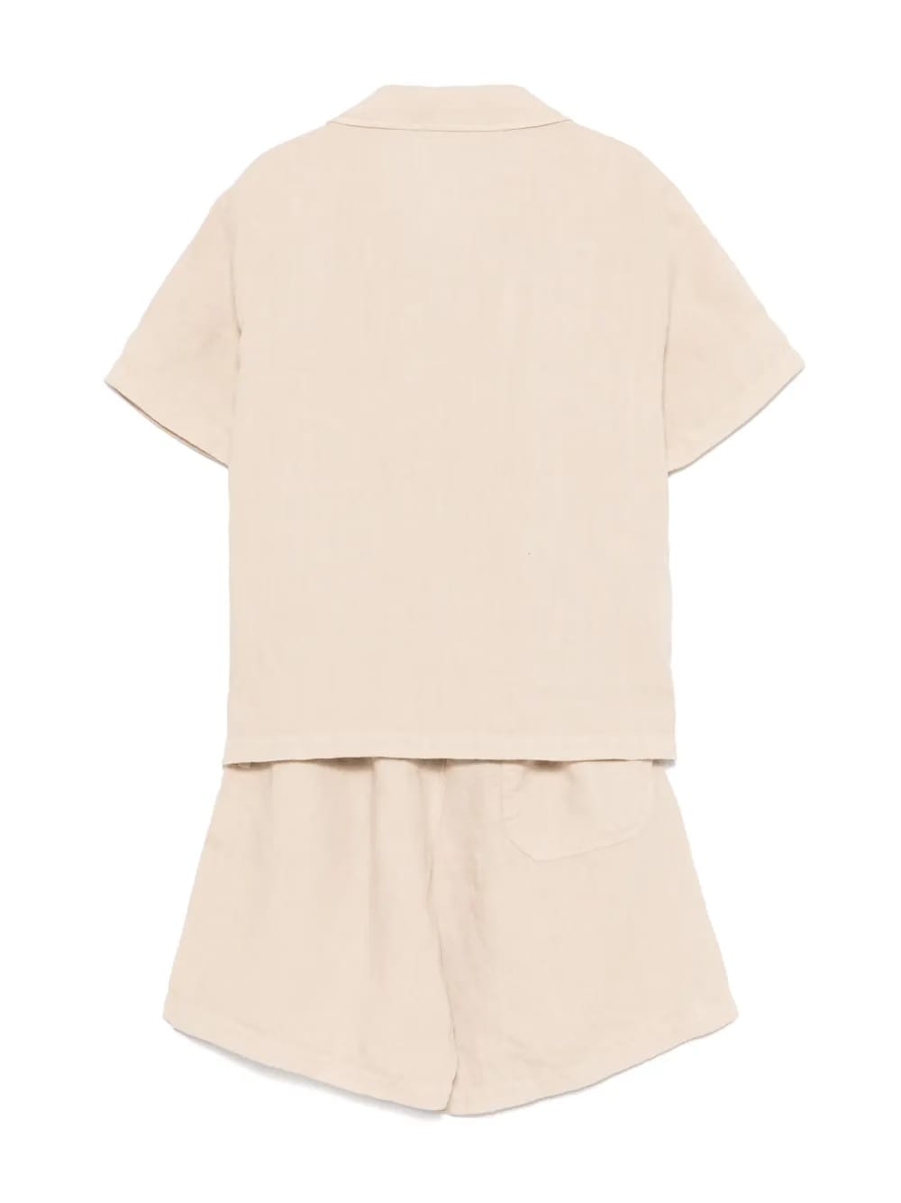 linen shorts and shirt set
