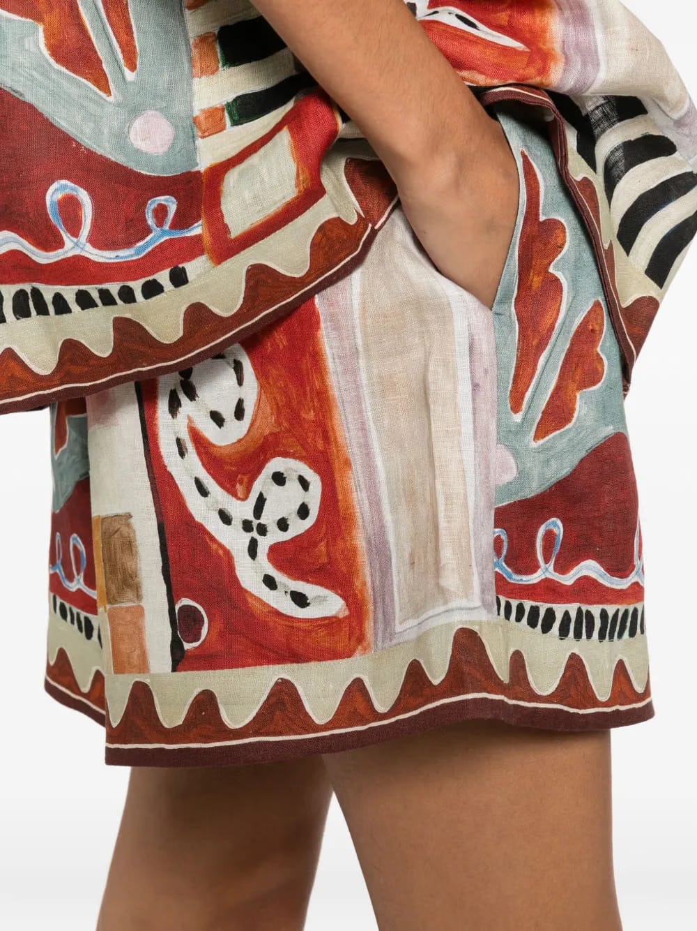 Michelle abstract-print shorts
