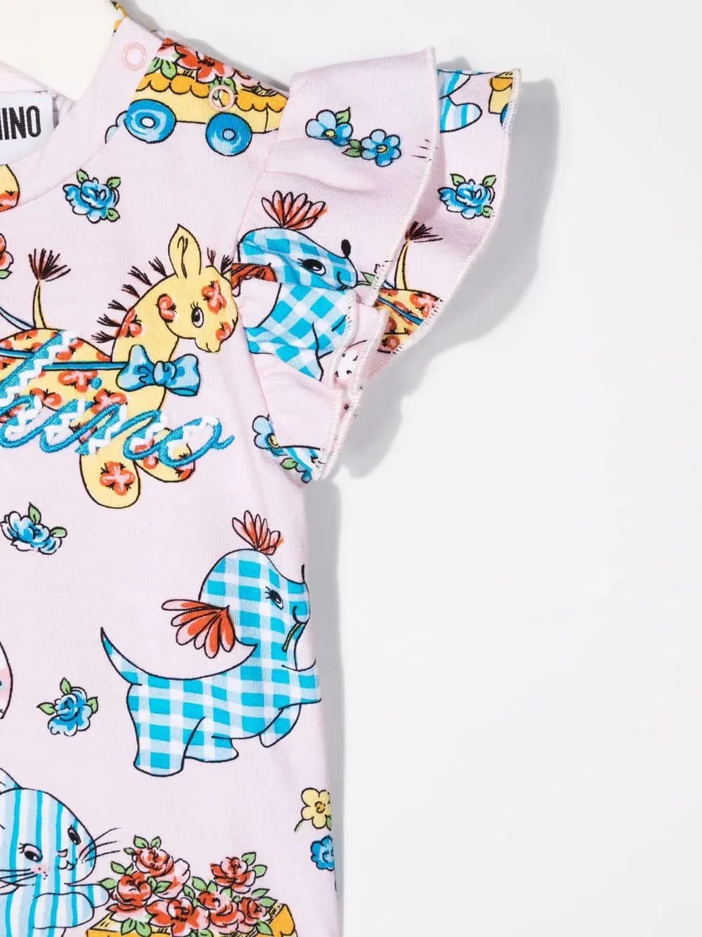 graphic-print ruffle T-Shirt