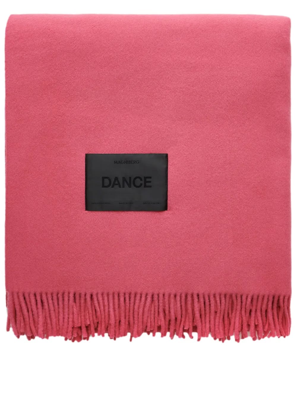 logo-patch virgin wool blanket