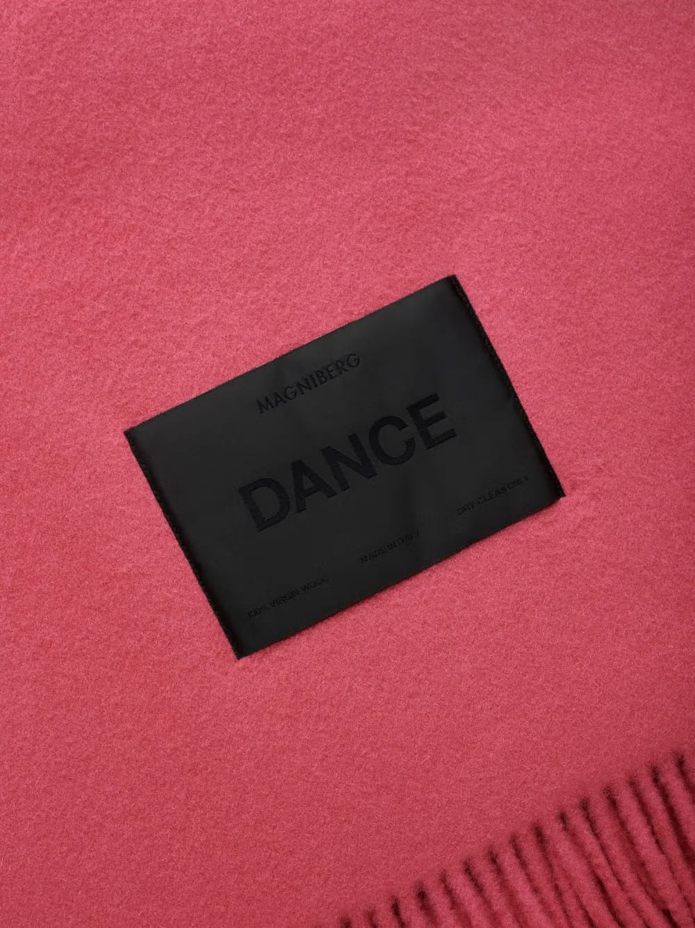 logo-patch virgin wool blanket