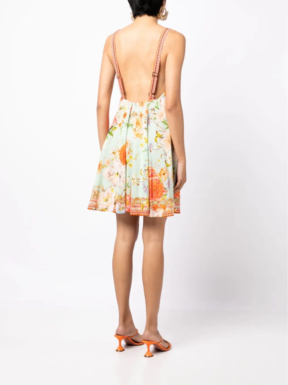 floral print V-neck dress
