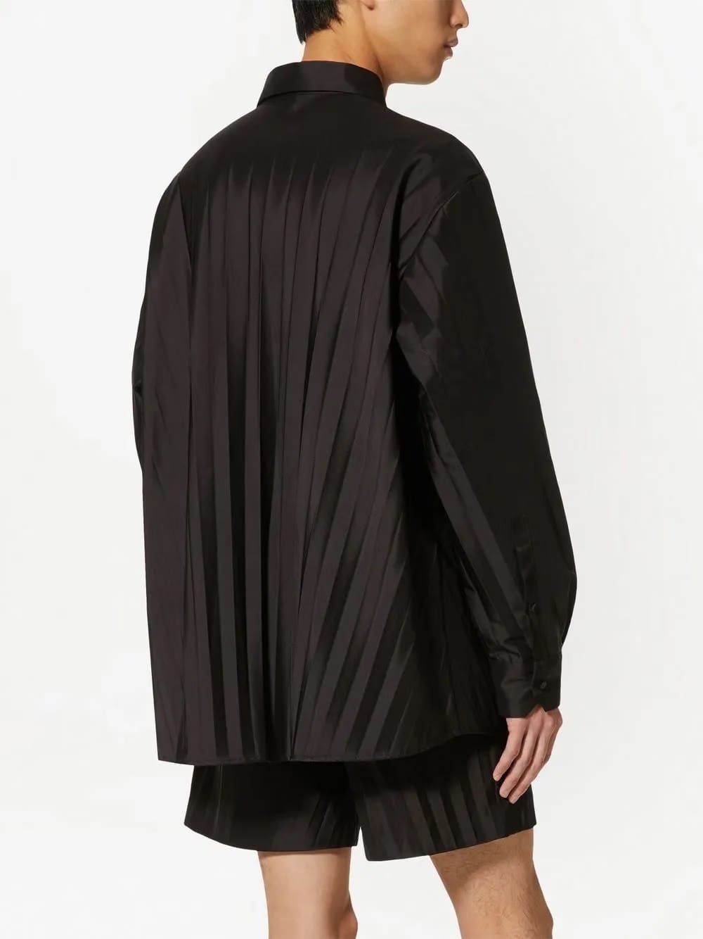 pleated long sleeves shirt