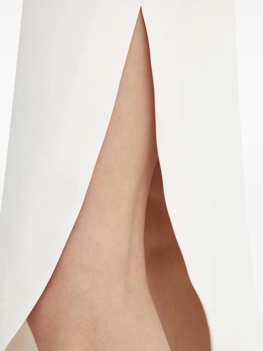 side-slit midi skirt