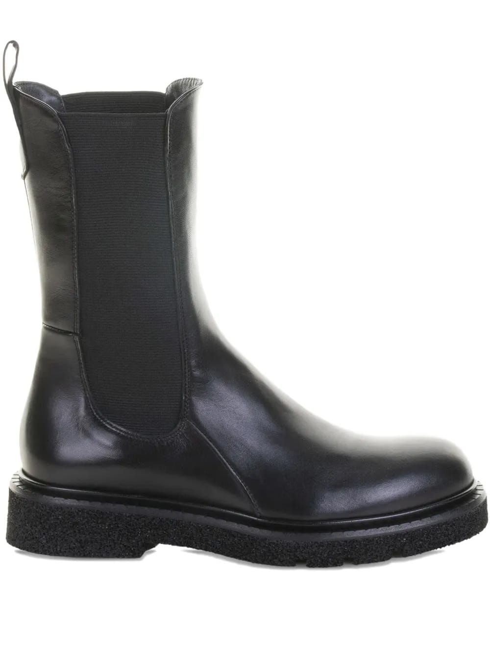 elastic-panels leather chelsea boots