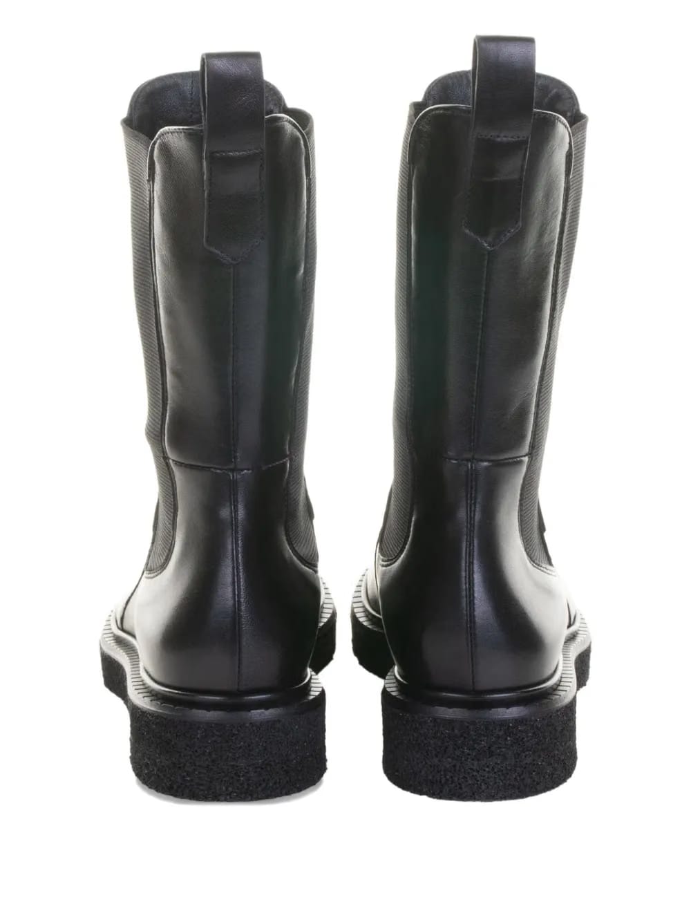 elastic-panels leather chelsea boots