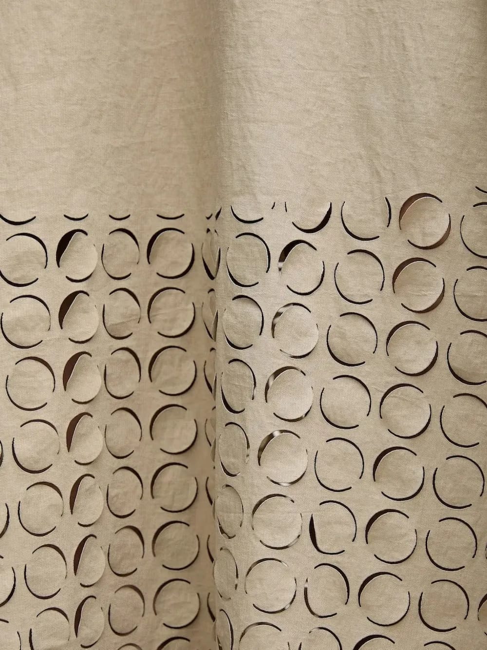 circle-cut A-line midi skirt