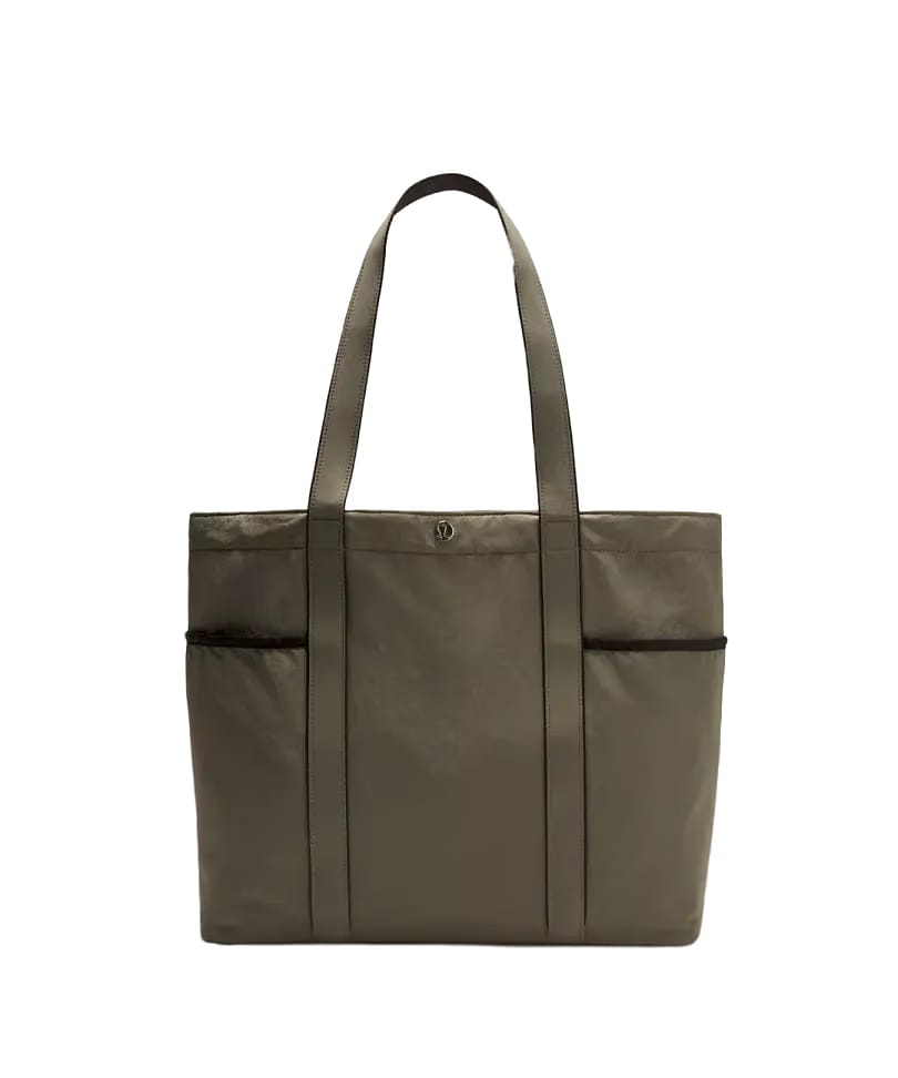 Lululemon Daily Multi-Pocket Tote Bag 20L Grey Sage/Black