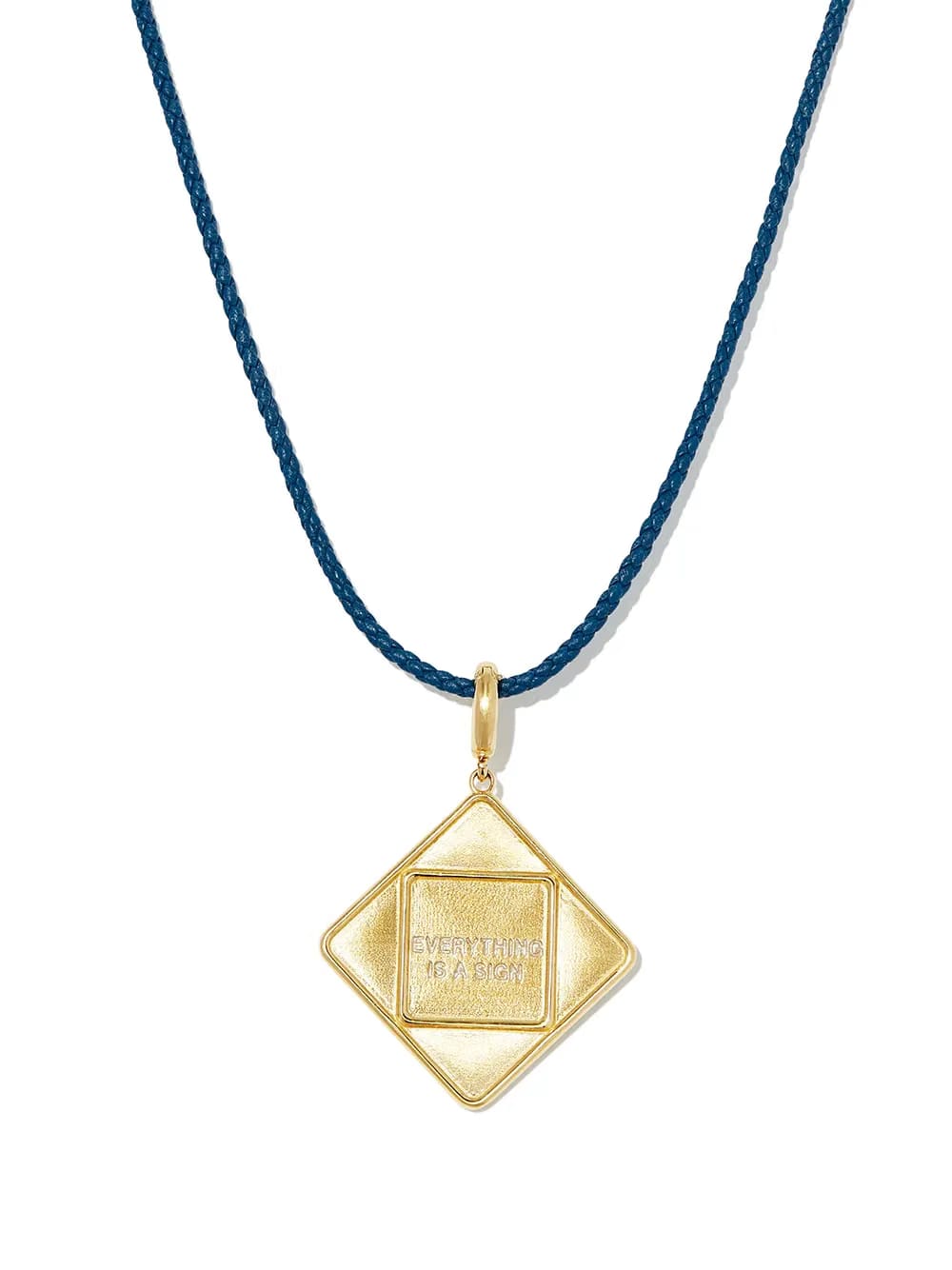 14kt yellow gold Everything is a Sign necklace