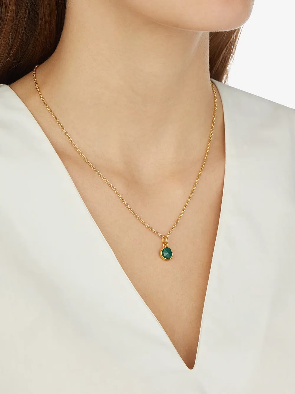 Siren mini bezel pendant charm