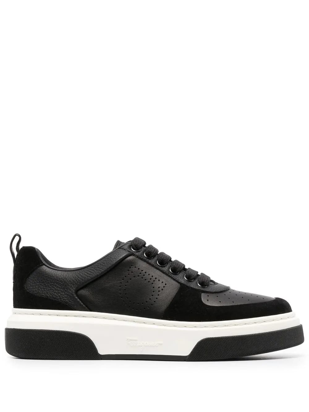 Gancini two-tone sneakers