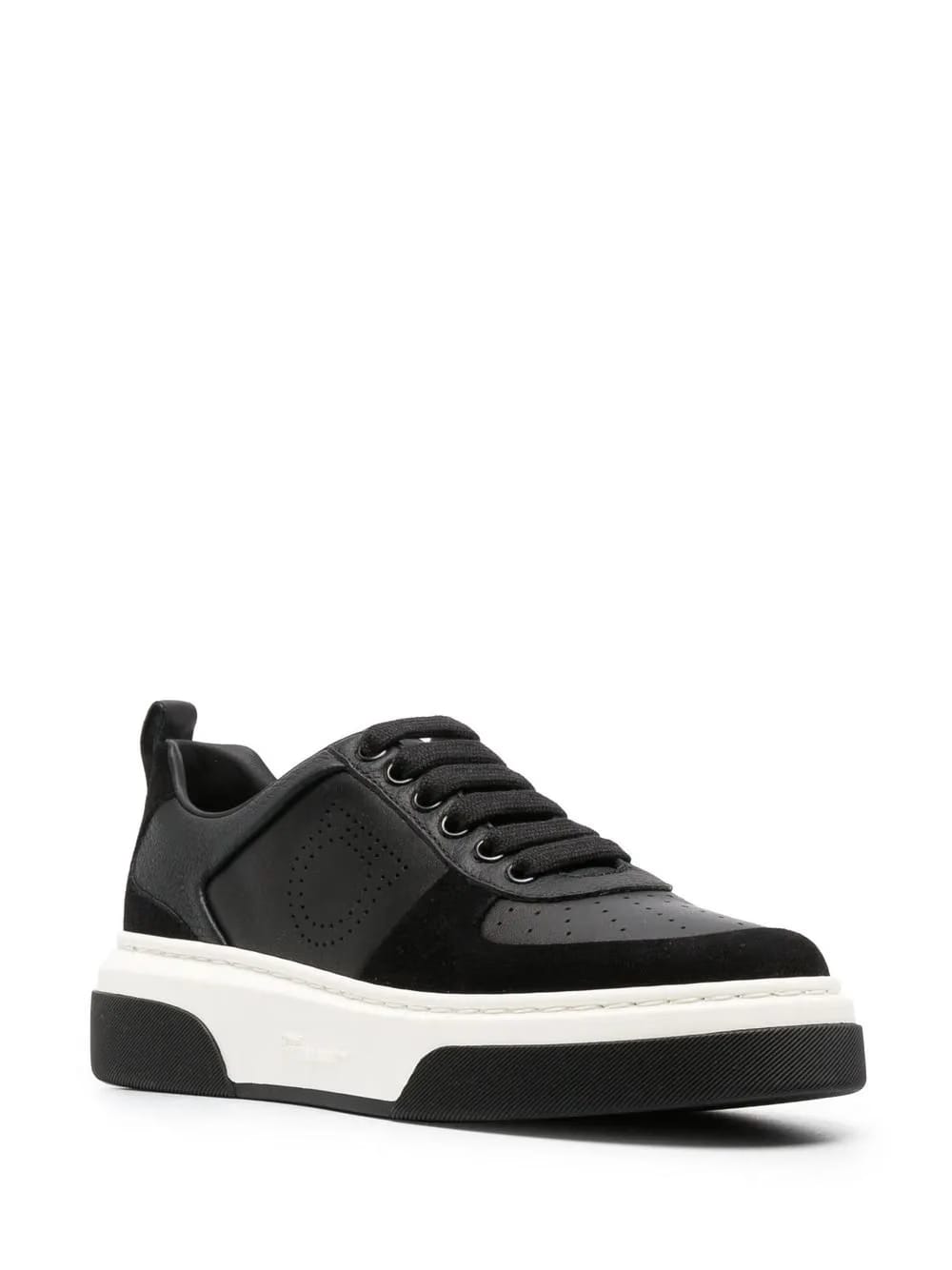 Gancini two-tone sneakers