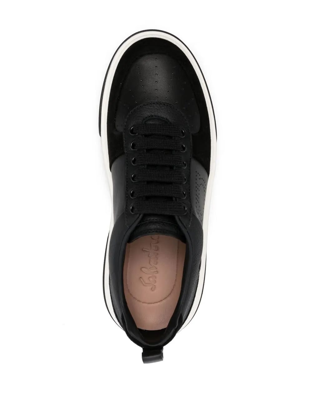 Gancini two-tone sneakers