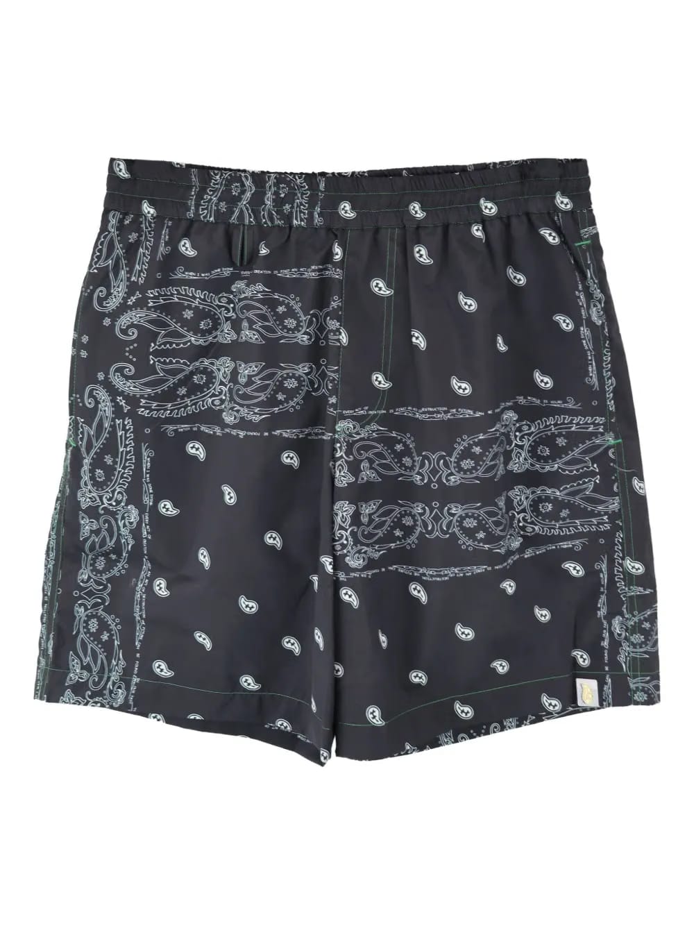 paisley-print drawstring swim shorts
