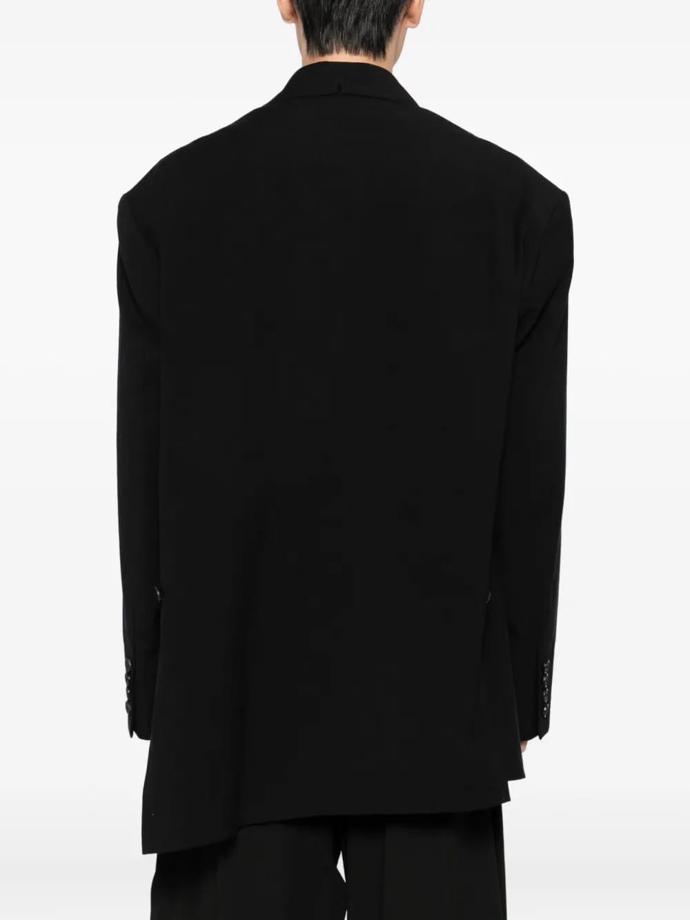 exaggerated double-breasted blazer