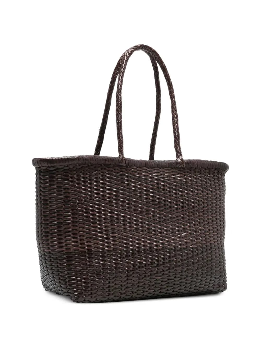 large B Weave leather shoulder bag