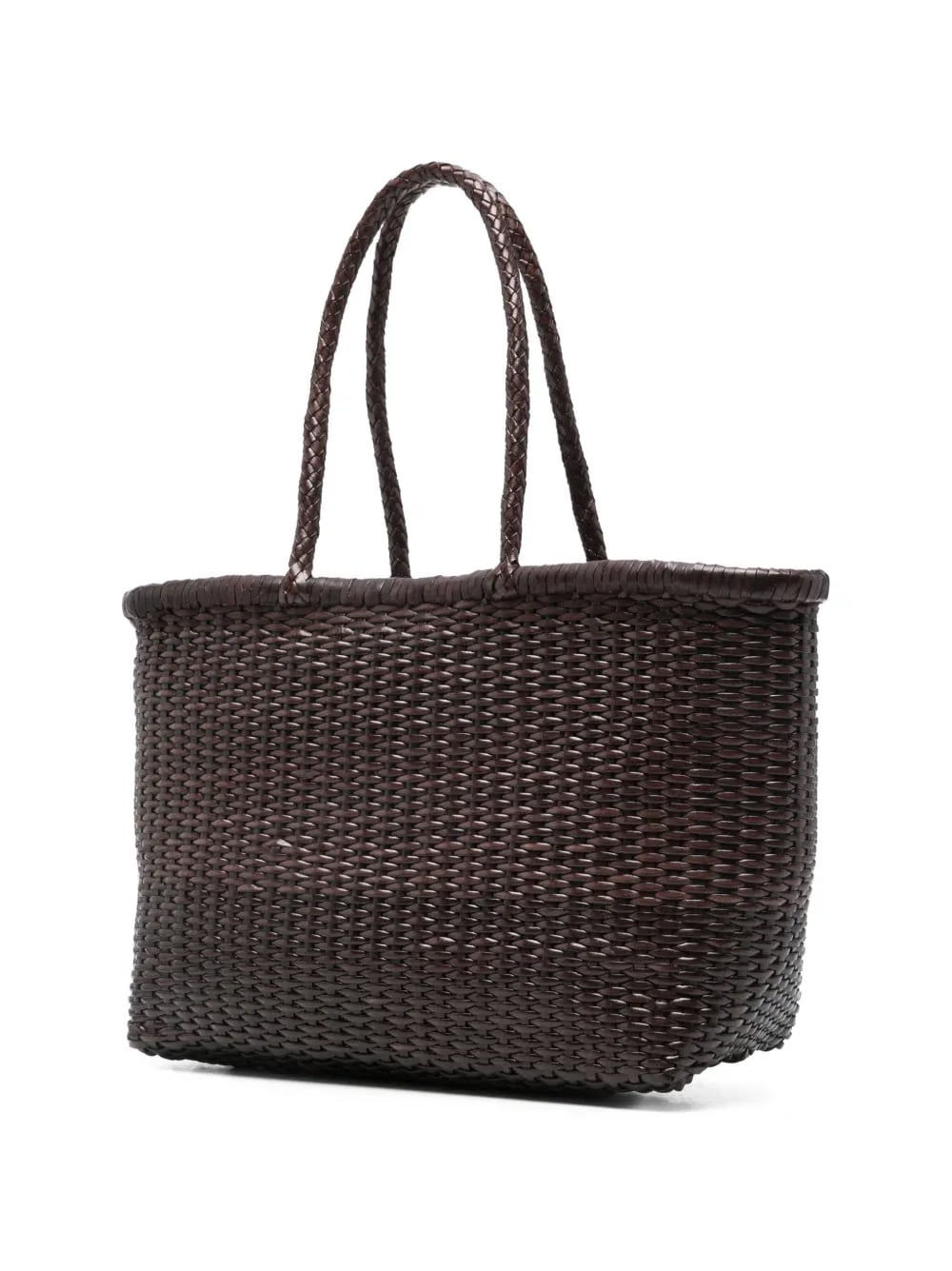 large B Weave leather shoulder bag