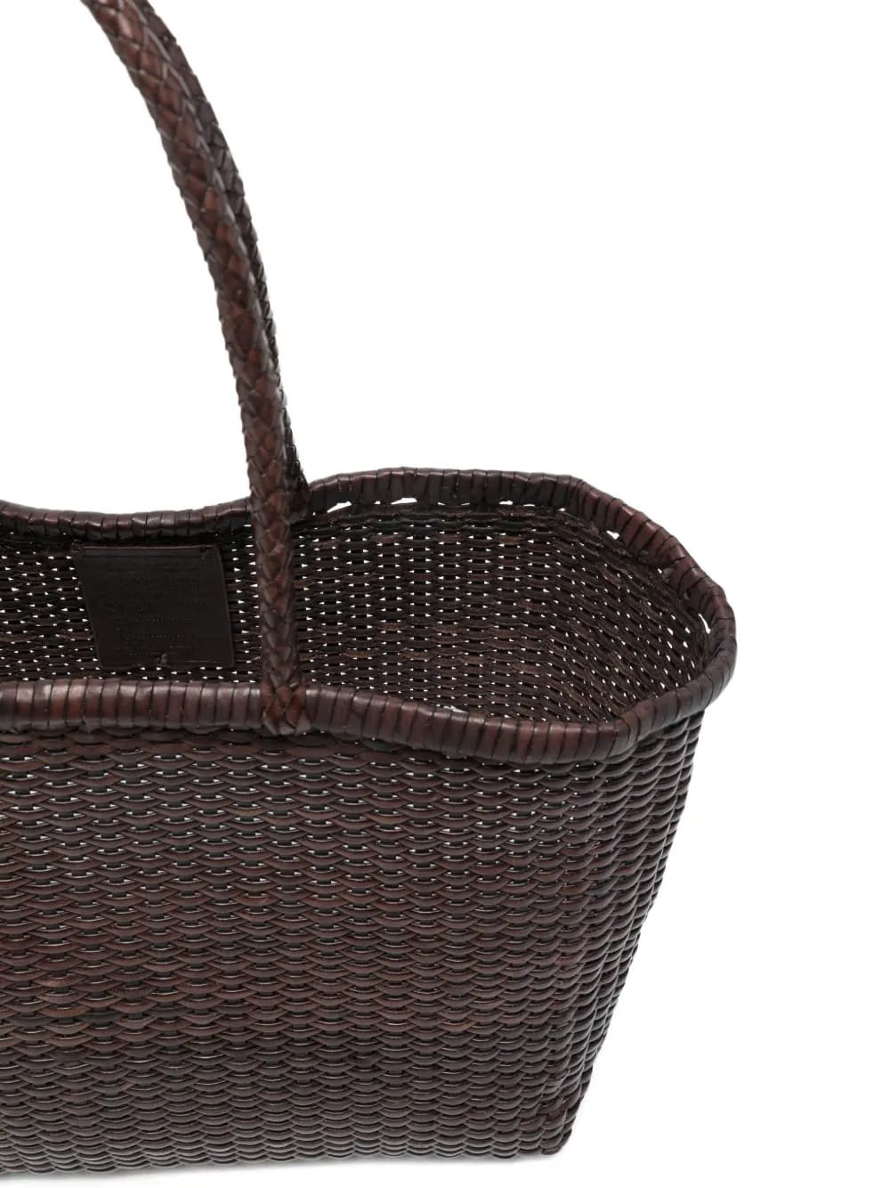 large B Weave leather shoulder bag