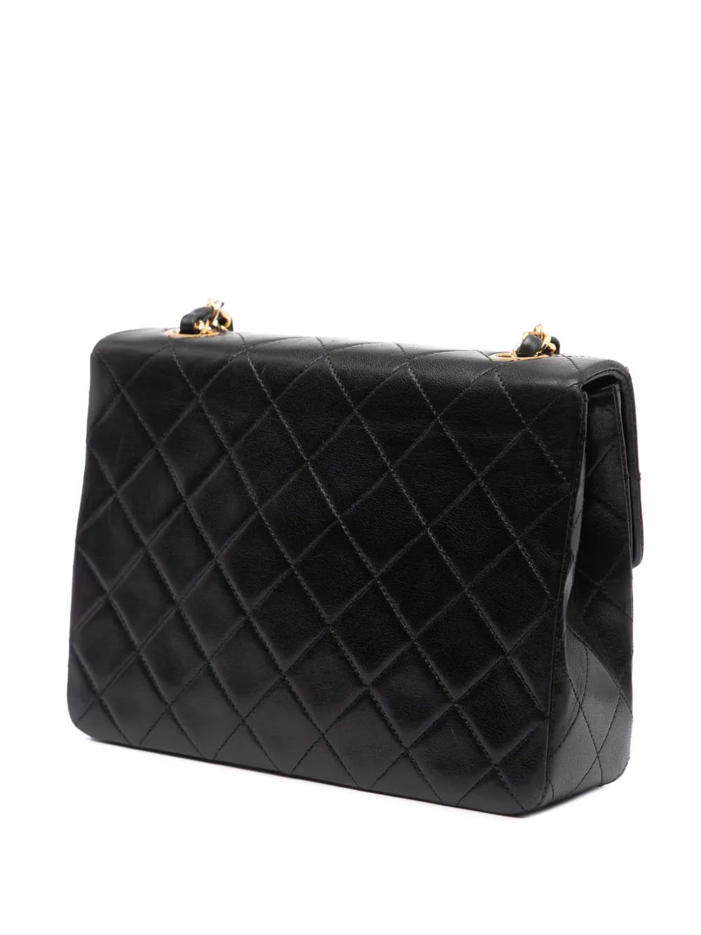 1989-1991 Square Quilted Lambskin Single Flap shoulder bag