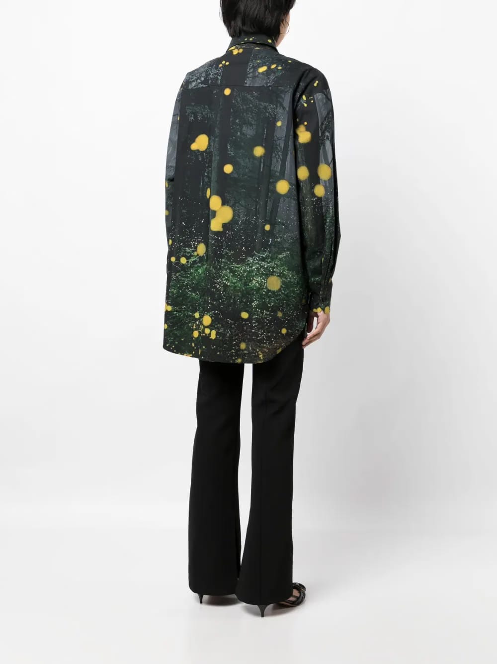 Firefly-print long-sleeve shirt