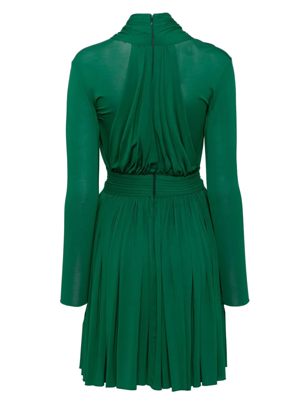 X front overlap long sleeves swing dress