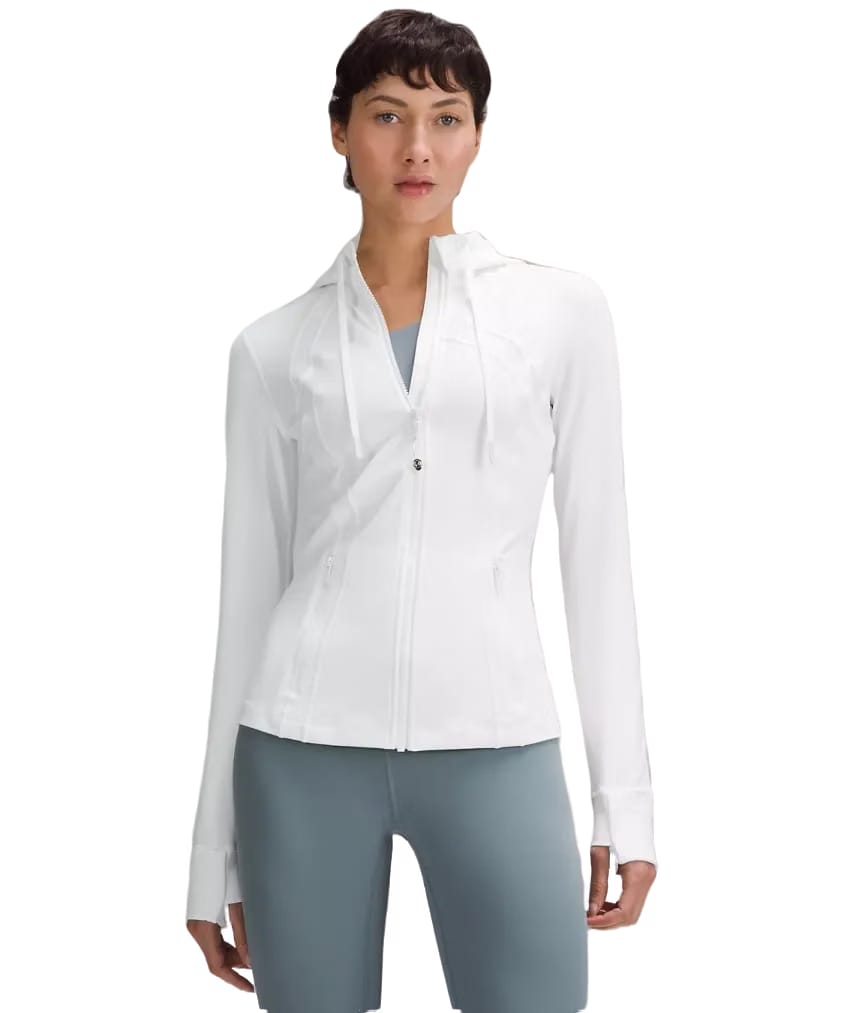 Lululemon Define Hooded Jacket Nulu White