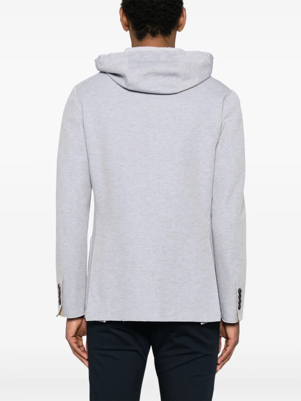 hooded blazer