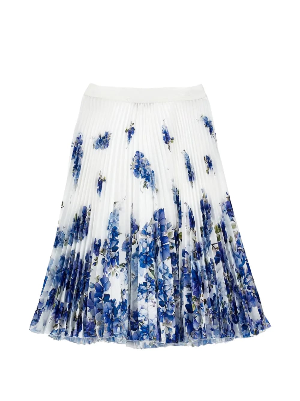 floral-pattern pleated skirt