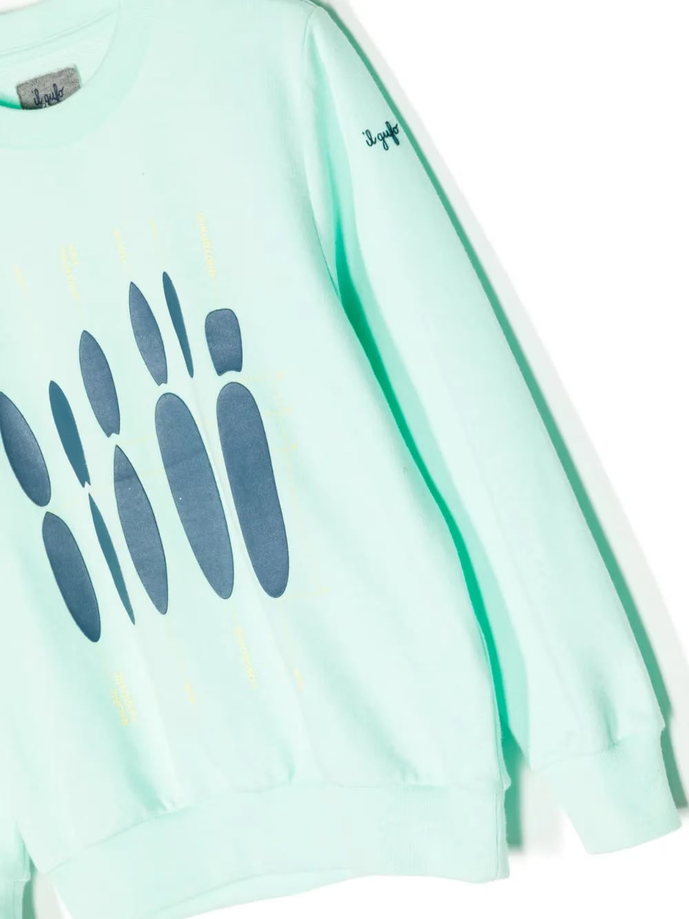 graphic-print long-sleeve cotton jumper