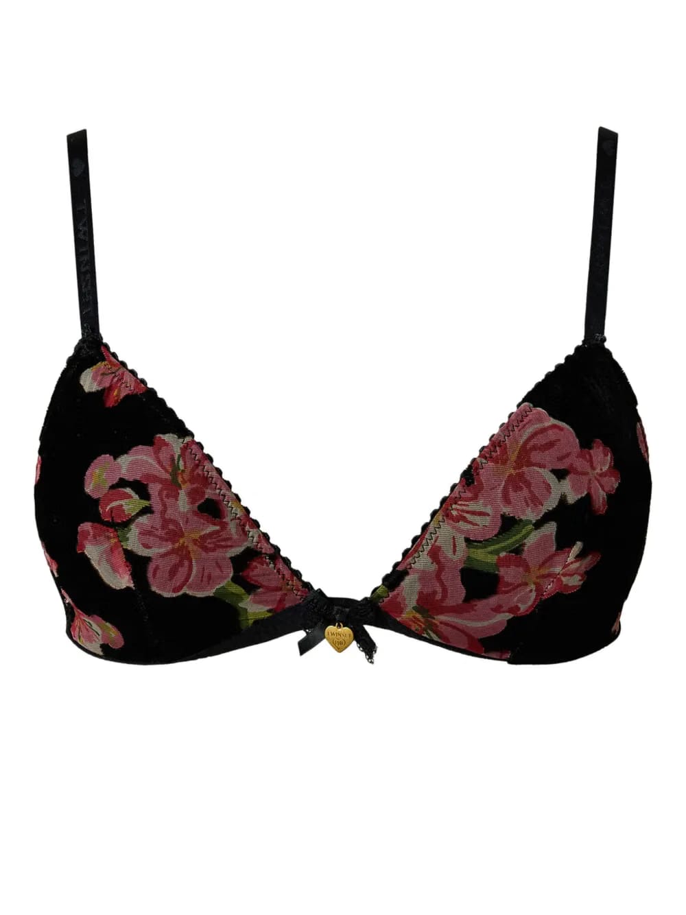 velvet triangle bra