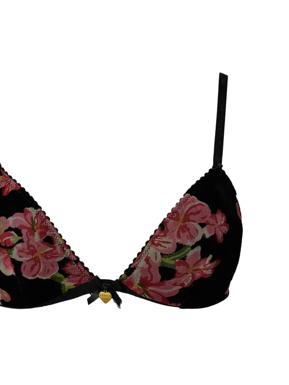 velvet triangle bra