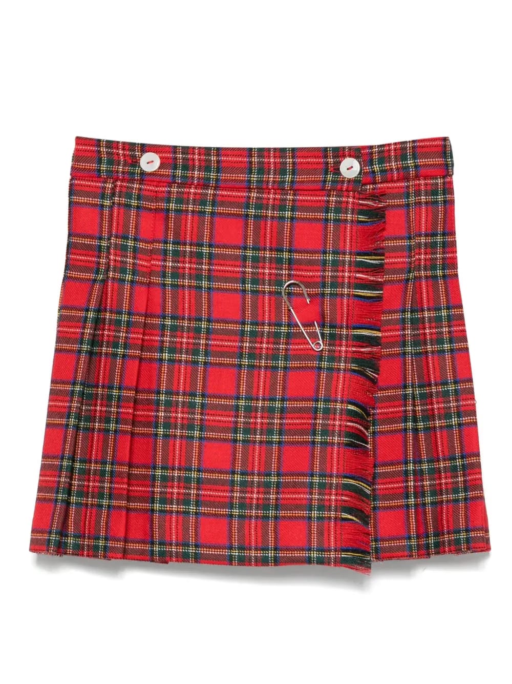 plaid pleated skirt