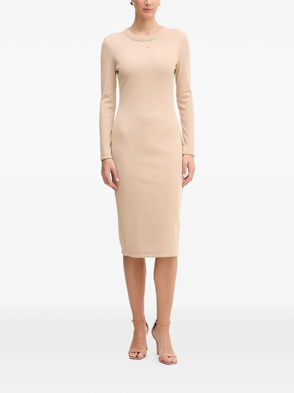 long-sleeve split dress