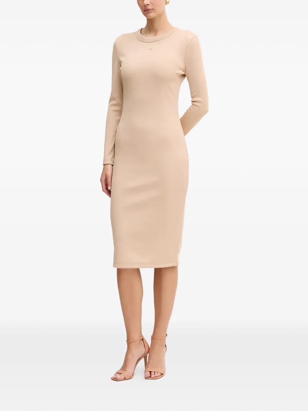 long-sleeve split dress