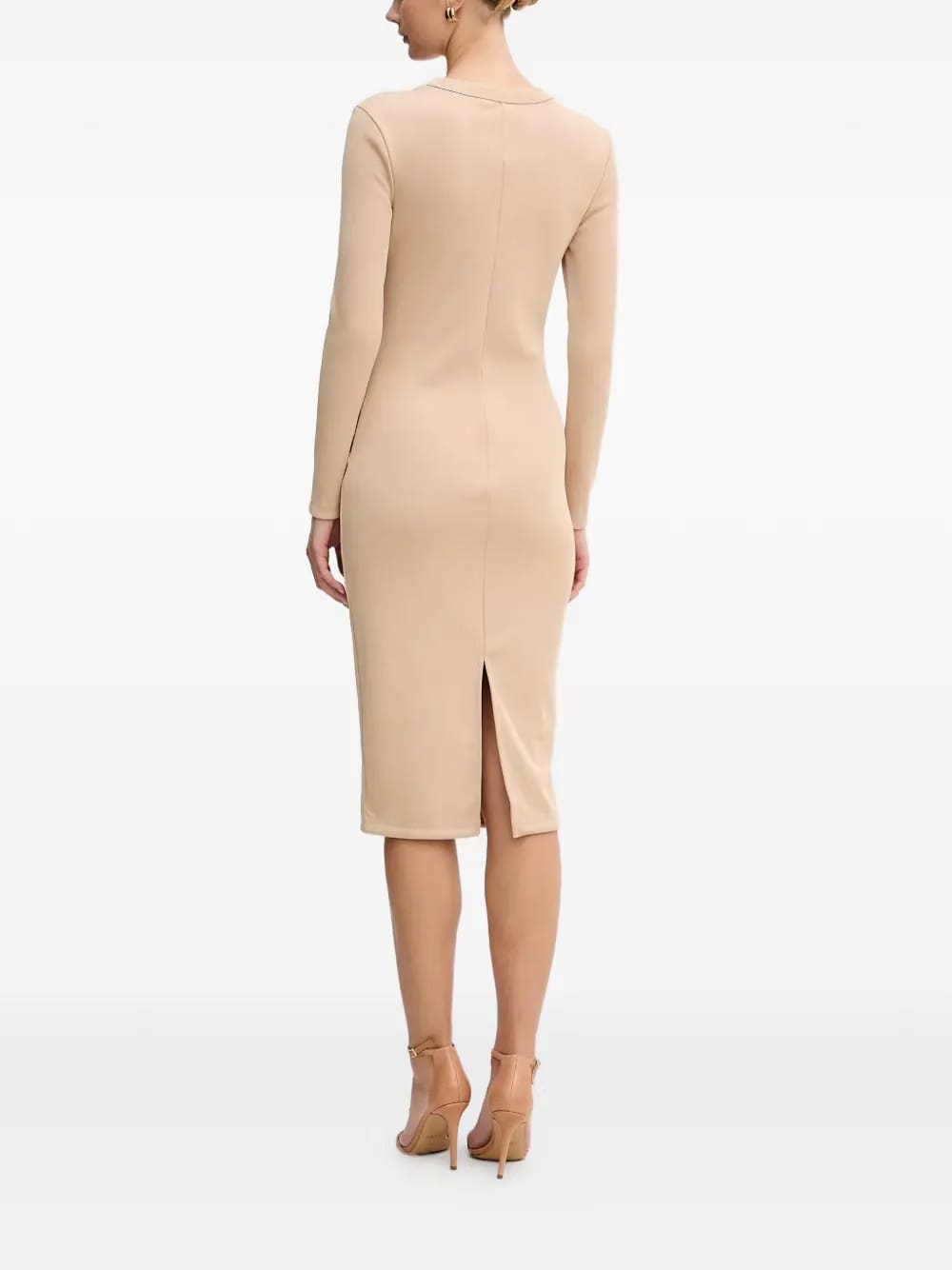 long-sleeve split dress