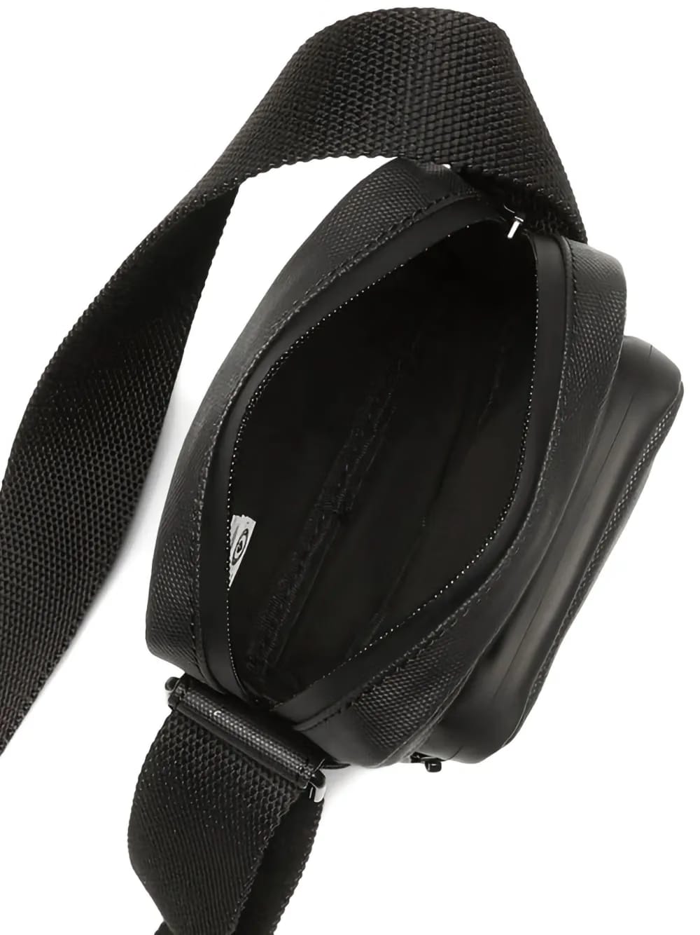 zip-fastening cross body bag