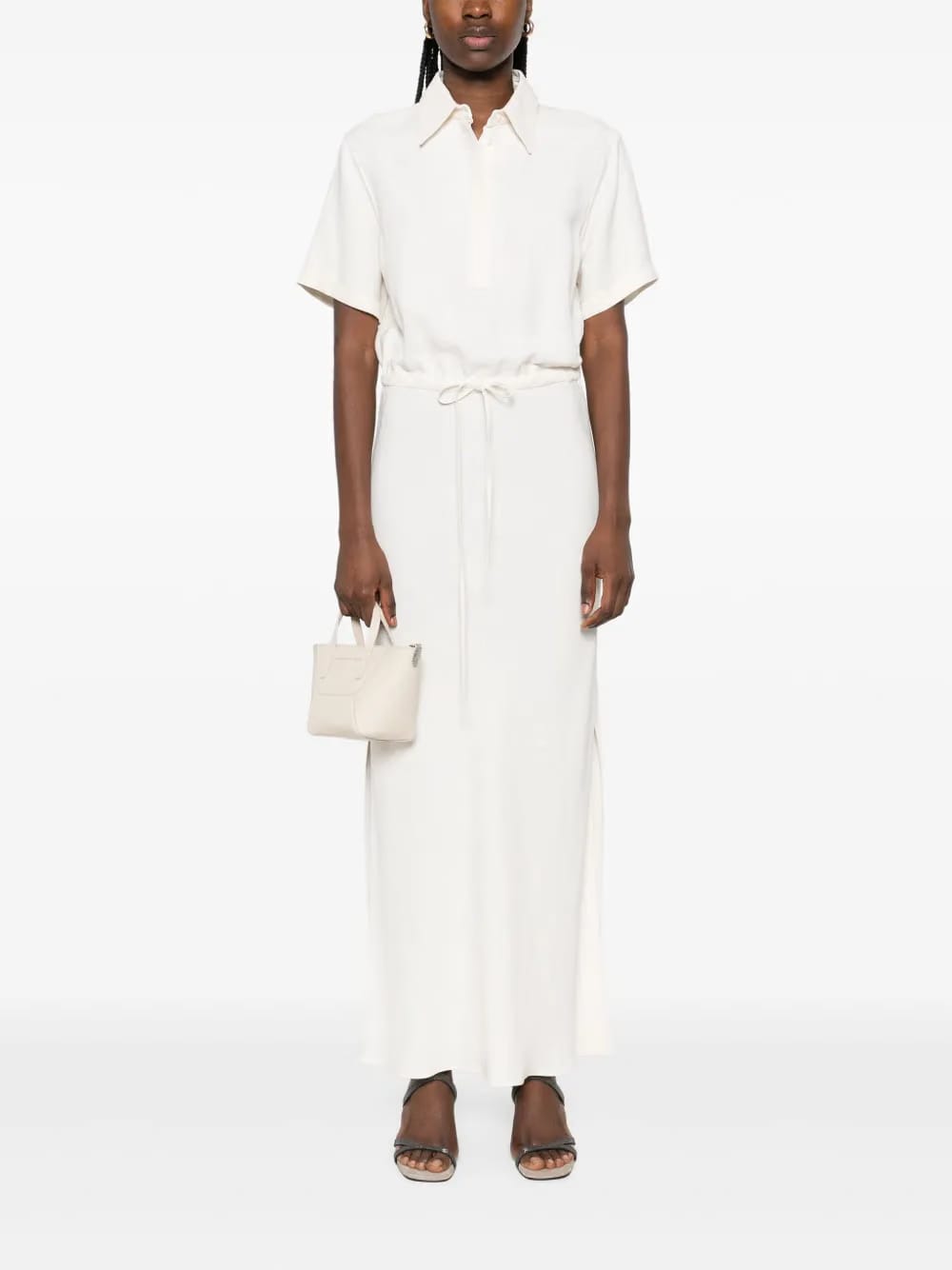 short-sleeves maxi dress