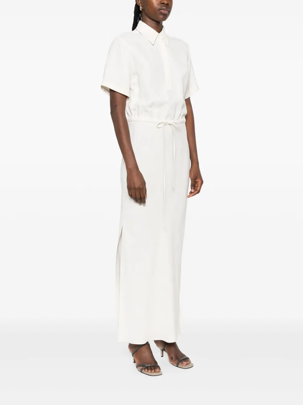 short-sleeves maxi dress