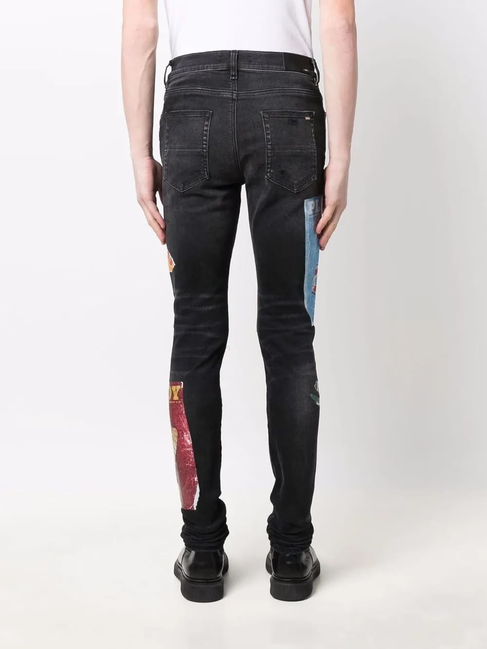 x Playboy magazine print super-skinny jeans
