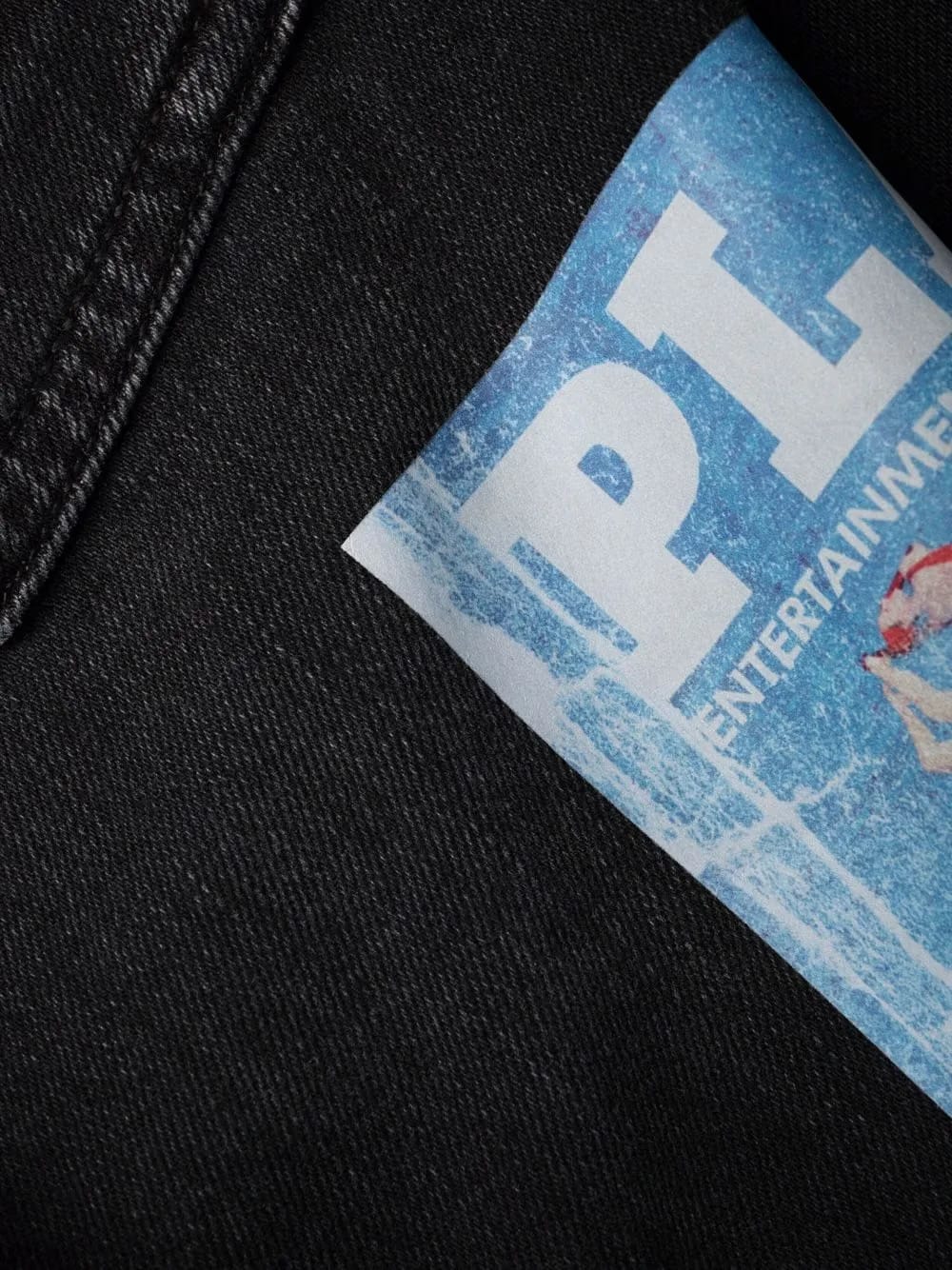 x Playboy magazine print super-skinny jeans