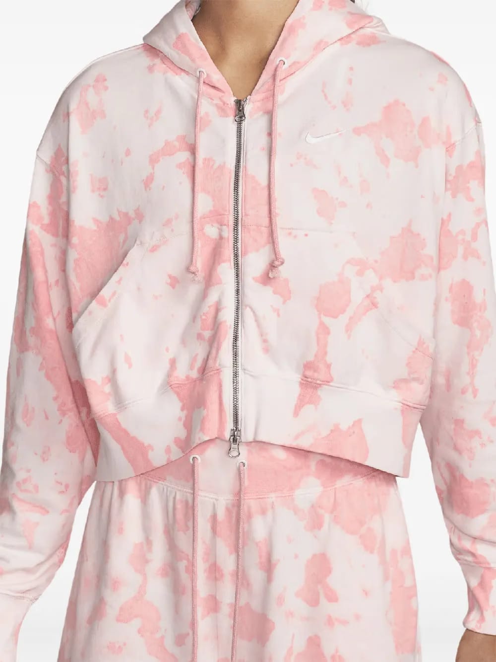 Cloud-Dye Purple Pulse/White Hoodie
