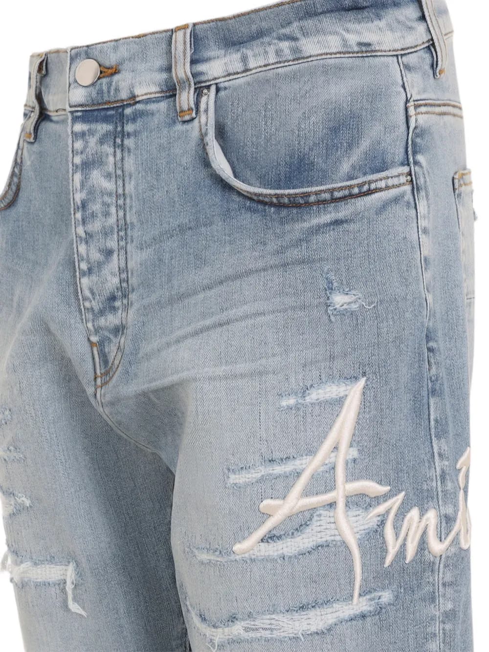 distressed signature jeans