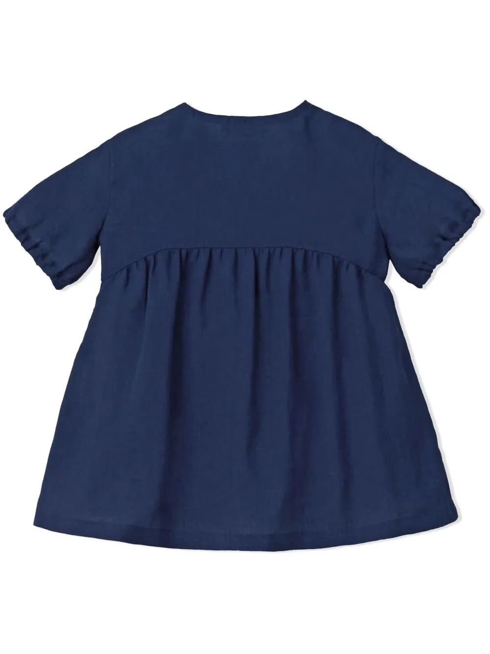 embroidered-logo short-sleeve dress