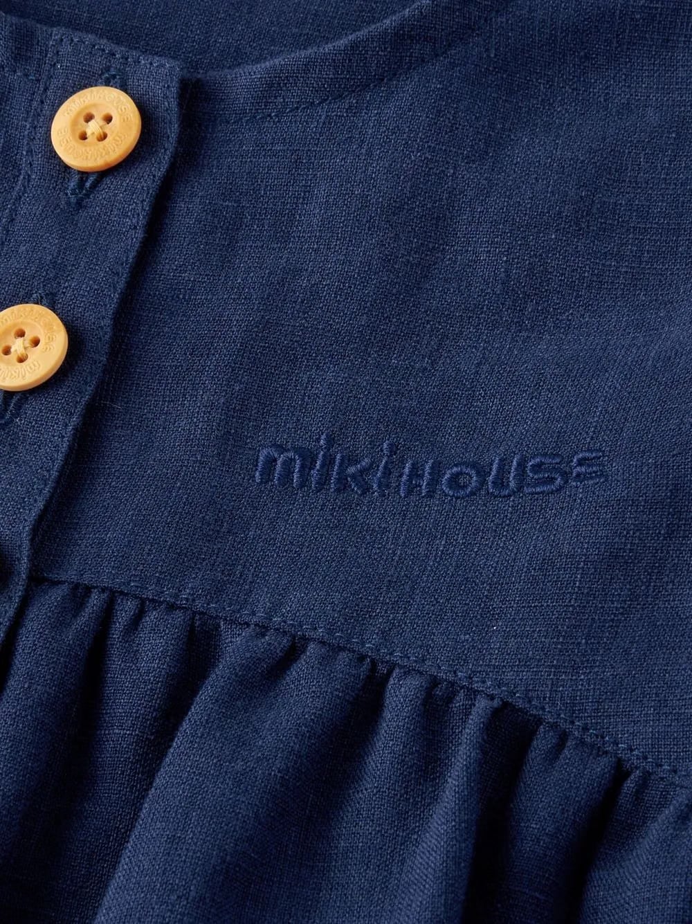 embroidered-logo short-sleeve dress