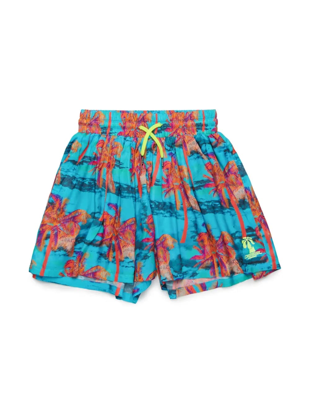 palm tree-print swim shorts