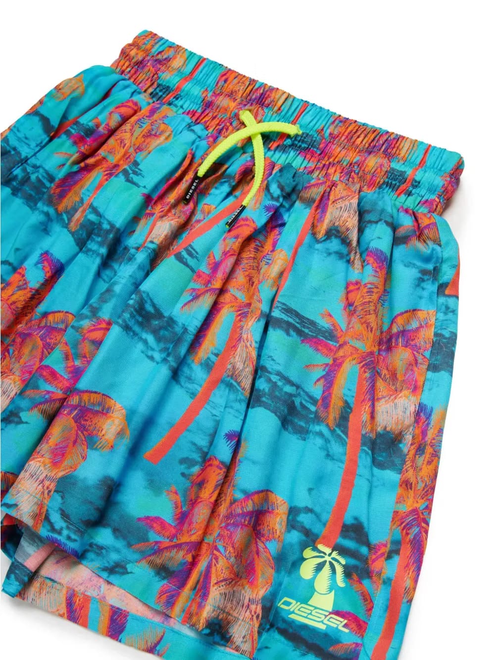 palm tree-print swim shorts