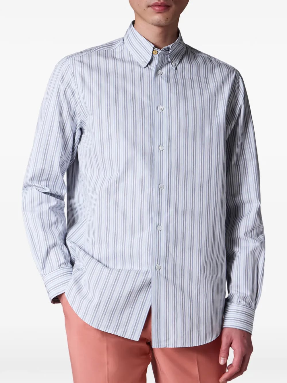 striped cuff shirt